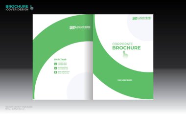 Herhangi bir kullanım için vektör broşürü kapağı tasarımı