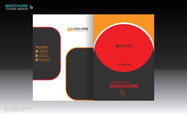 Herhangi bir kullanım için vektör broşürü kapağı tasarımı