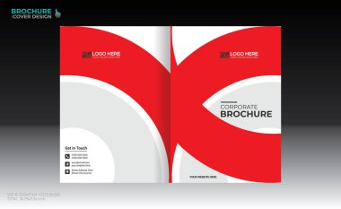 Herhangi bir kullanım için vektör broşürü kapağı tasarımı