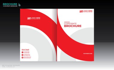 Herhangi bir kullanım için vektör broşürü kapağı tasarımı