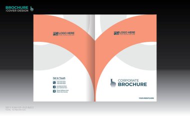 Herhangi bir kullanım için vektör broşürü kapağı tasarımı