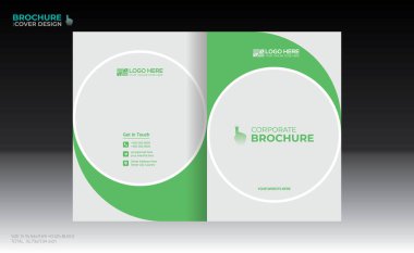 Herhangi bir kullanım için vektör broşürü kapağı tasarımı