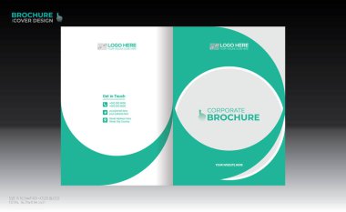 Herhangi bir kullanım için vektör broşürü kapağı tasarımı