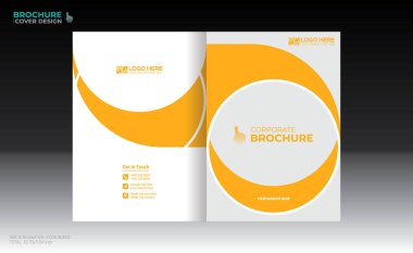 Herhangi bir kullanım için vektör broşürü kapağı tasarımı