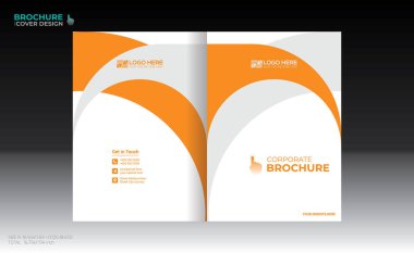 Herhangi bir kullanım için vektör broşürü kapağı tasarımı