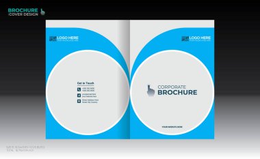 Herhangi bir kullanım için vektör broşürü kapağı tasarımı