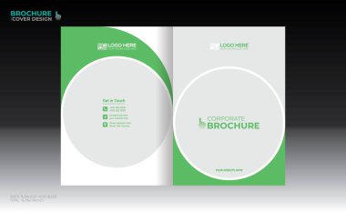 Herhangi bir kullanım için vektör broşürü kapağı tasarımı