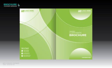 Herhangi bir kullanım için vektör broşürü kapağı tasarımı