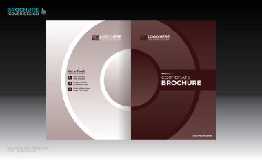 Herhangi bir kullanım için vektör broşürü kapağı tasarımı