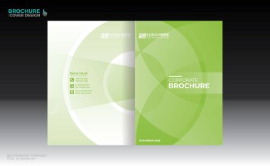 Herhangi bir kullanım için vektör broşürü kapağı tasarımı