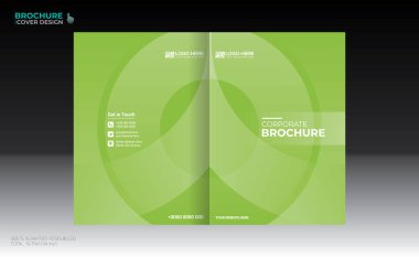 Herhangi bir kullanım için vektör broşürü kapağı tasarımı