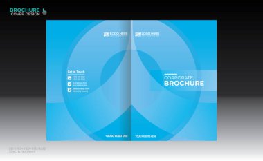 Herhangi bir kullanım için vektör broşürü kapağı tasarımı