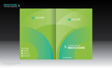 Herhangi bir kullanım için vektör broşürü kapağı tasarımı