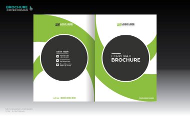 Herhangi bir kullanım için vektör broşürü kapağı tasarımı