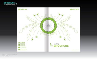 Herhangi bir kullanım için vektör broşürü kapağı tasarımı