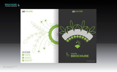 Herhangi bir kullanım için vektör broşürü kapağı tasarımı