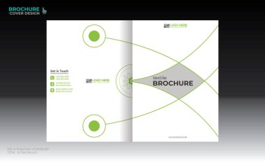 Herhangi bir kullanım için vektör broşürü kapağı tasarımı