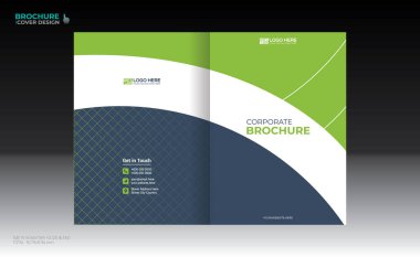 Herhangi bir kullanım için vektör broşürü kapağı tasarımı