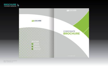 Herhangi bir kullanım için vektör broşürü kapağı tasarımı