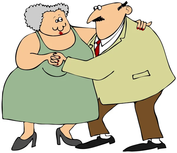 Pareja vieja bailando —  Fotos de Stock