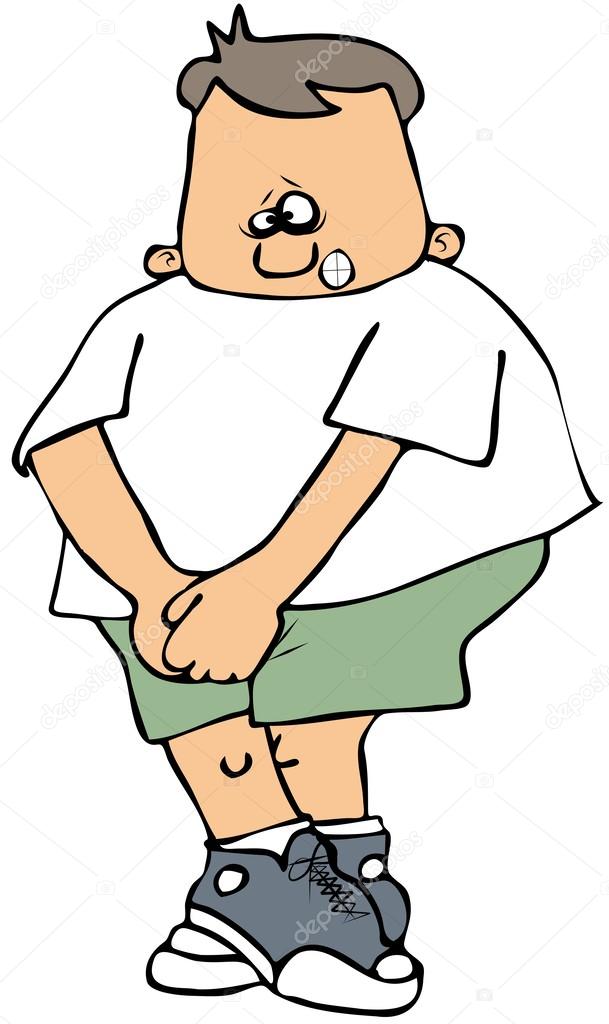 Boy needs to go pee Stock Photo by ©caraman 13424856
