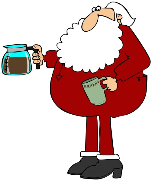 Santa kahve yapma — Stok fotoğraf