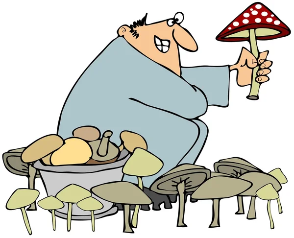 Mushroom hunter — Stock Photo, Image