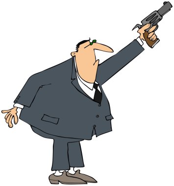 adam tabancayla havaya ateş