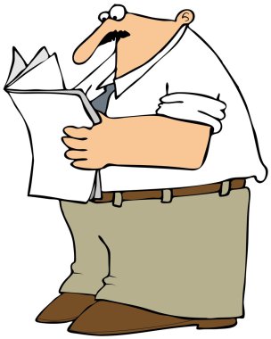 adam kağıt okuma