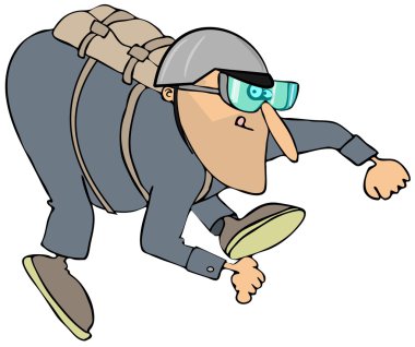 Serbest düşen skydiver