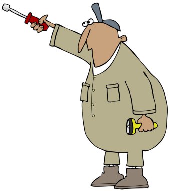 çalışan bir İngiliz anahtarı ile