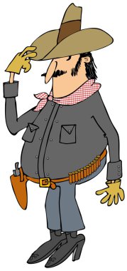 kovboy şapkasını devrilme