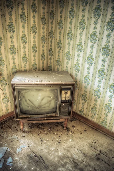 Abandoned Television Set — Stock Photo, Image