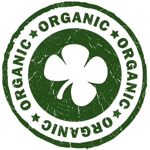 Organiczne zielony znaczek — Zdjęcie stockowe