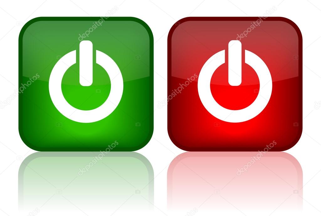 On off buttons, eps10 vector illustration