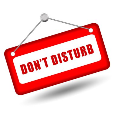 Do not disturb sign clipart