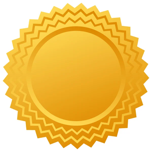 Lege vector gouden certificaat — Stockvector