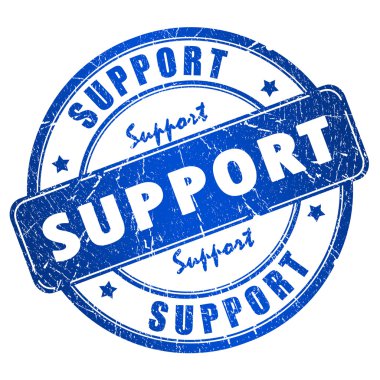 Support stamp clipart