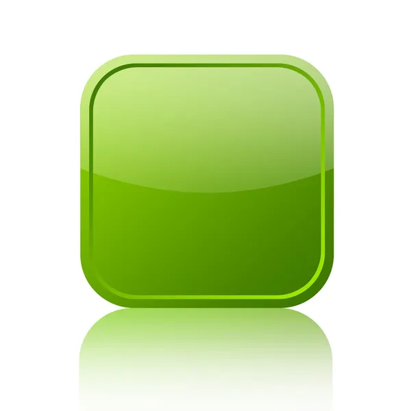 Green blank web button — Stock Photo, Image