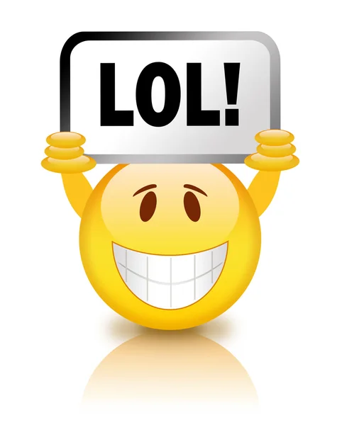 Lol smiley — Stock Photo, Image