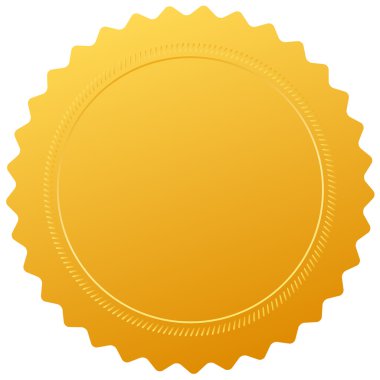 boş altın sertifika mühür