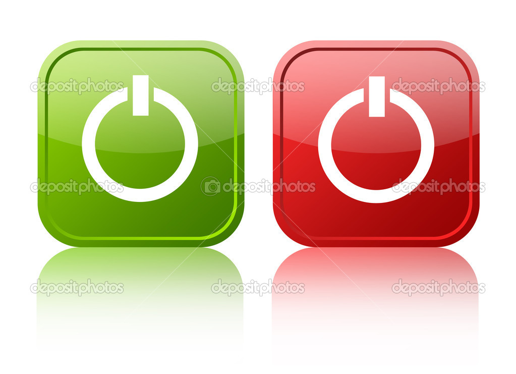 Play and stop buttons set