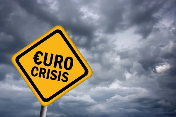 欧元危机 — 图库照片