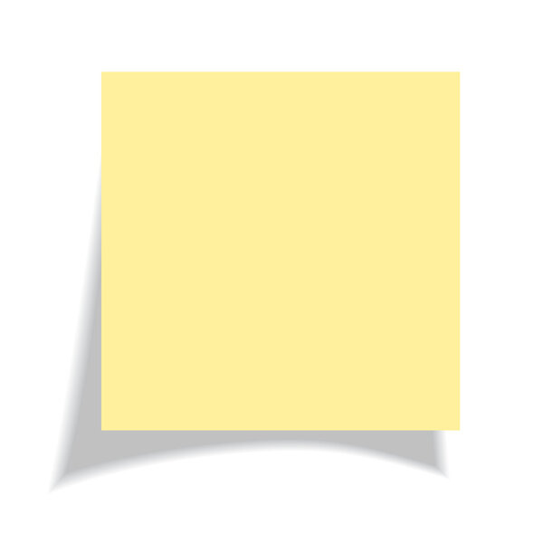 Blank yellow sticke