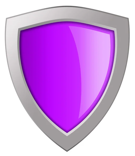 Glass pink shield — Stock Photo, Image