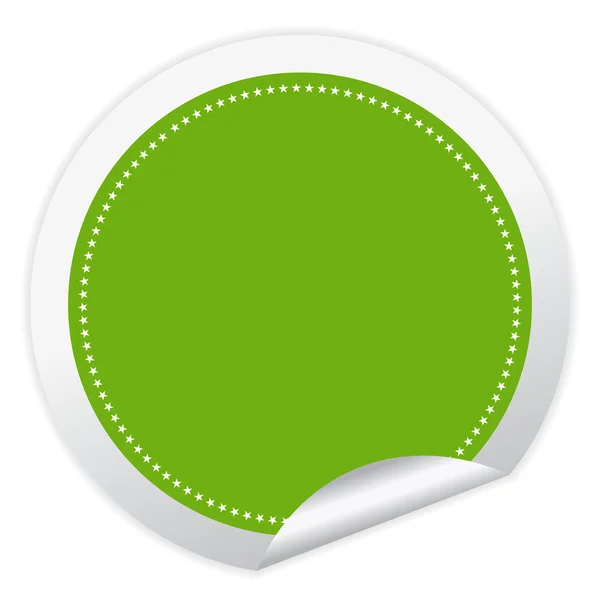 Lege vector groene sticker — Stockvector