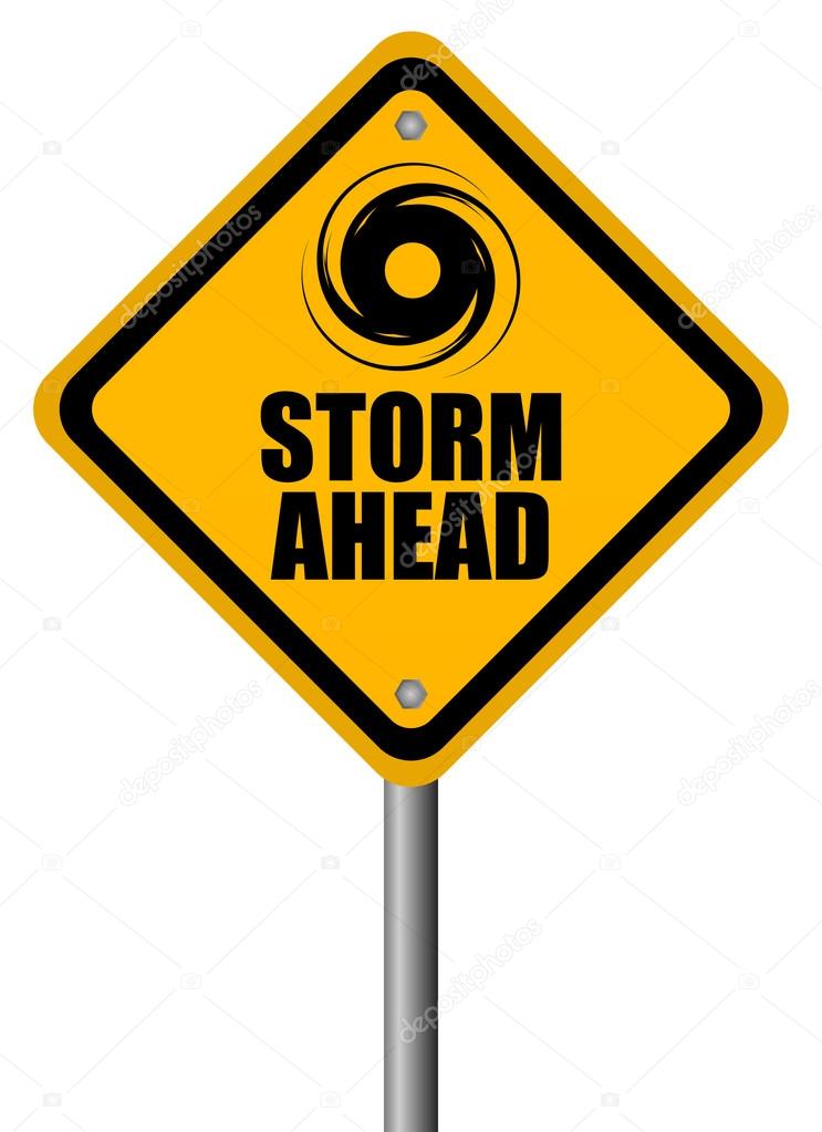 Storm warning sign