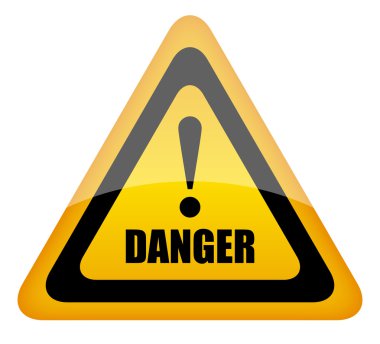 Vector danger sign clipart