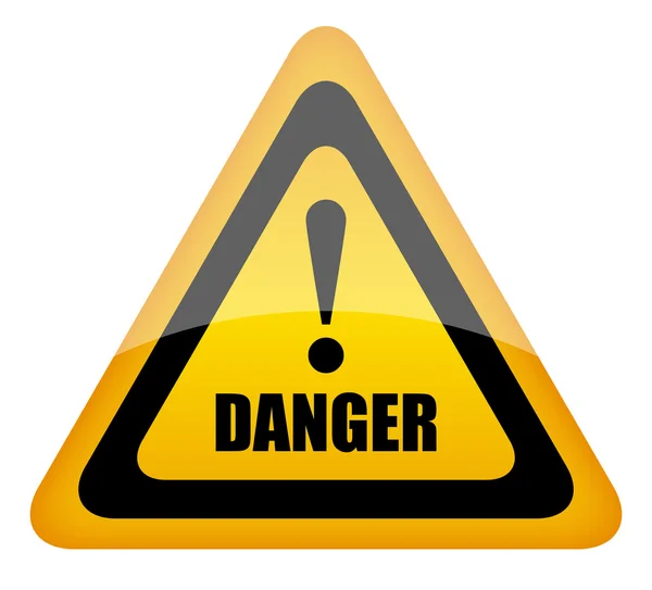 Vector danger sign — Stock Vector