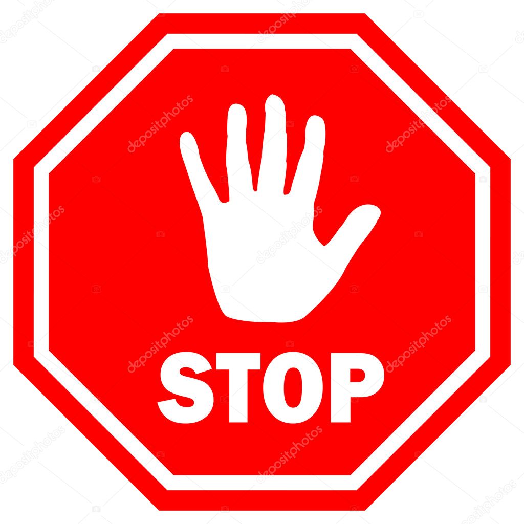 Stop sign vector illustration